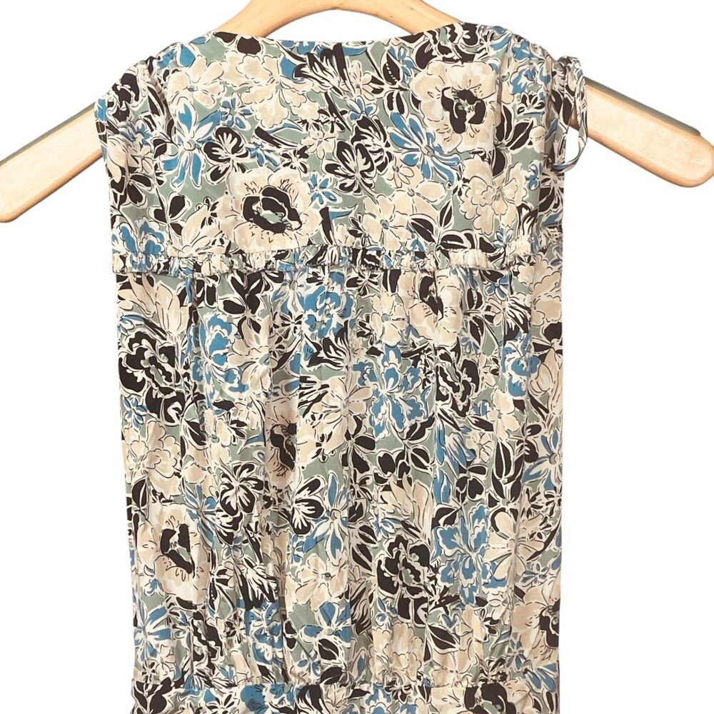 Veronica Beard Teagan Silk Ruched Plunge Maxi Dress Floral Print Size 2 EUC - Picture 12 of 15